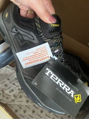 Terra Men’s Composite Safety Toe Work Shoes - size 10
